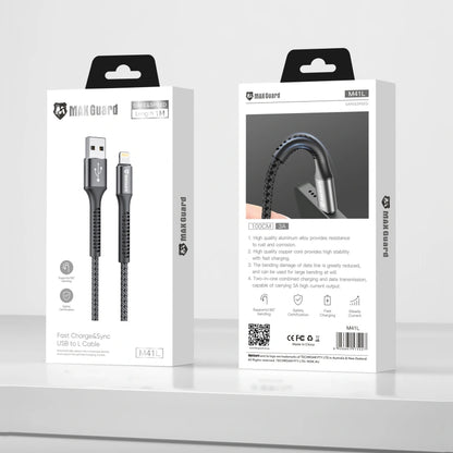 Maxguard M41L 1m USB-A to Lightning cable