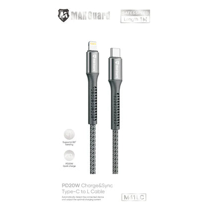 Maxguard M41LC 1m 20W Type-C to Lightning cable