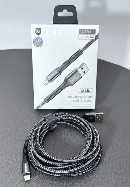 Maxguard M43L 3m USB-A to Lightning cable