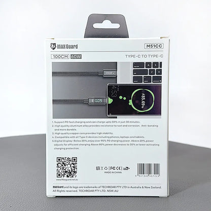 Maxguard M51CC 1m 60W Type-C to C Cable