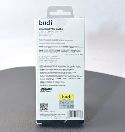 Budi M8J150L 1.2m USB-A to Lightning Cable