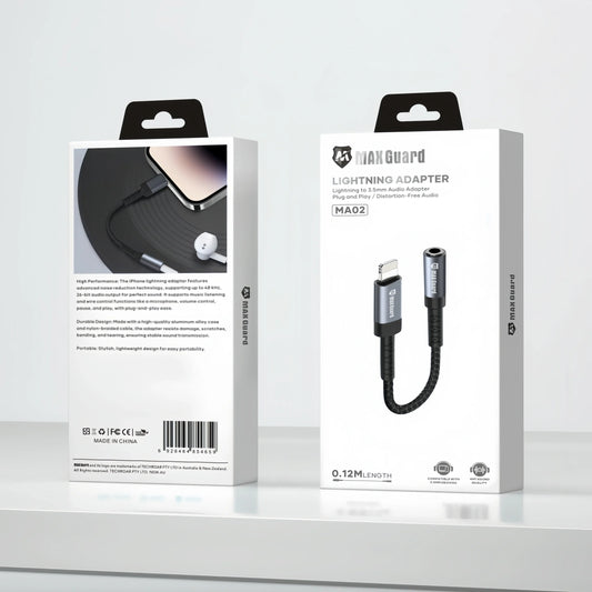 Maxguard MA02 Plug and Play Lightning Adapter (0.12m, No Bluetooth Required)