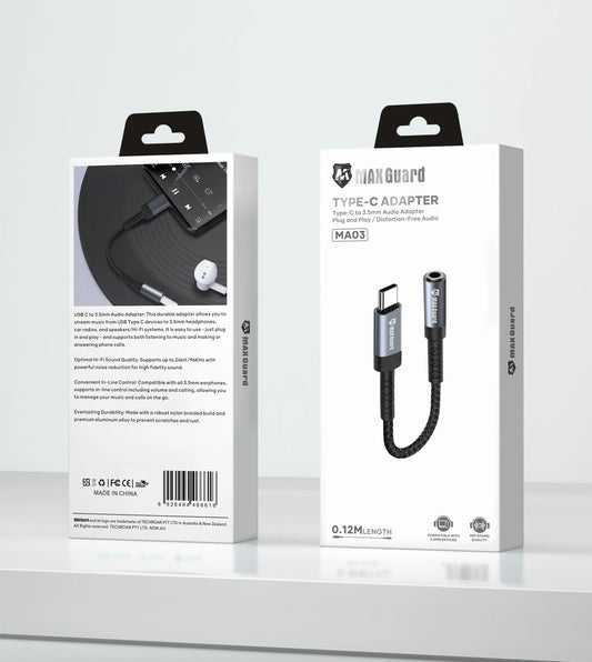 Maxguard MA03 Plug and Play USB-C Adapter (0.12m)