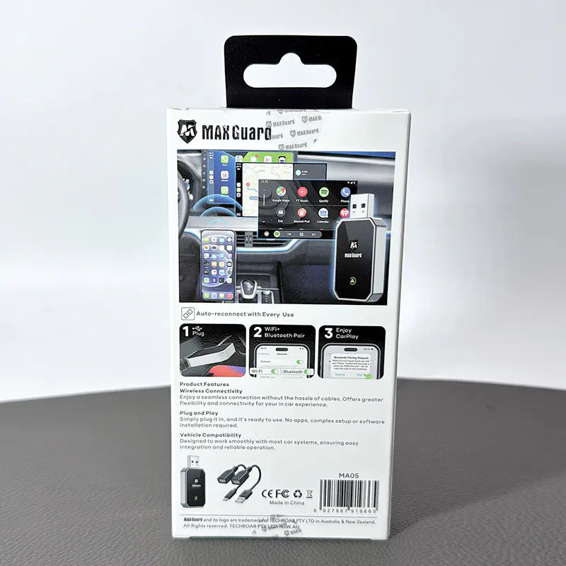 Maxguard MA05 2-in-1 Wireless Car Adapter