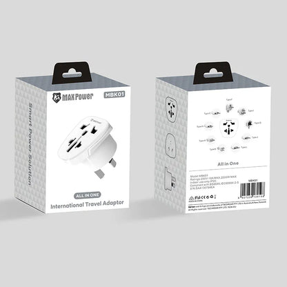 Blackweb/maxpower BK01/MBK01 All-in-One Travel Adapter