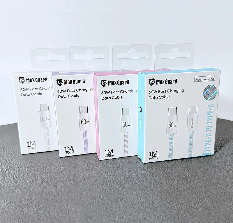 Maxguard MC01 1m Colours 60W Type-C to C cable