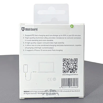 Maxguard MC01 1m 60W Type-C to C Cable
