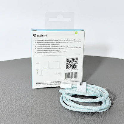 Maxguard MC01 1m Colours 60W Type-C to C cable