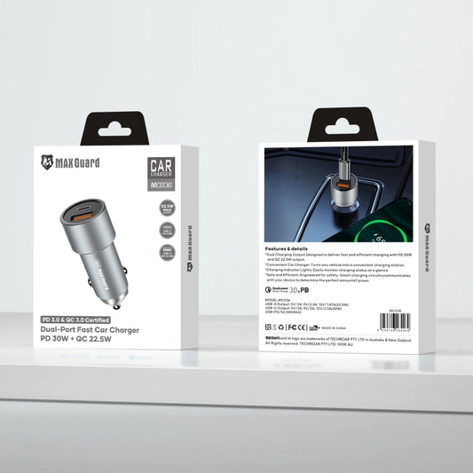 Maxguard MC036 38W UAB A+C car charger