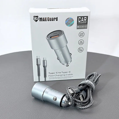 Maxguard MC036CC 38W USB A+C car charger with Type-C to C combo