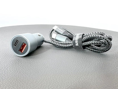 Maxguard MC036CC 38W USB A+C car charger with Type-C to C combo
