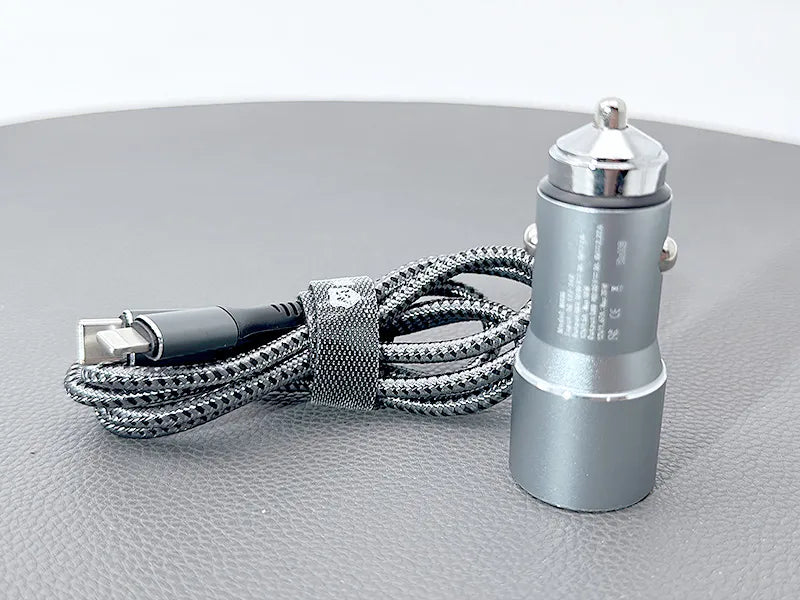 Maxguard MC036LC 38W USB A+C car charge with Type-C to Lightning combo
