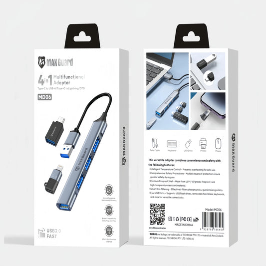 Maxguard MD06 4 in 1 Multifunctional Adaptor