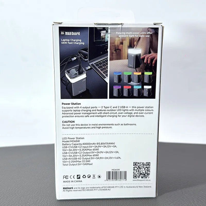 Maxguard MD65W 40000mAh 65W PD Power Station