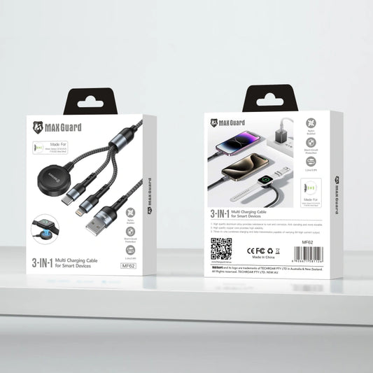 Maxguard MF62 1.2m 3 in 1 Cable
