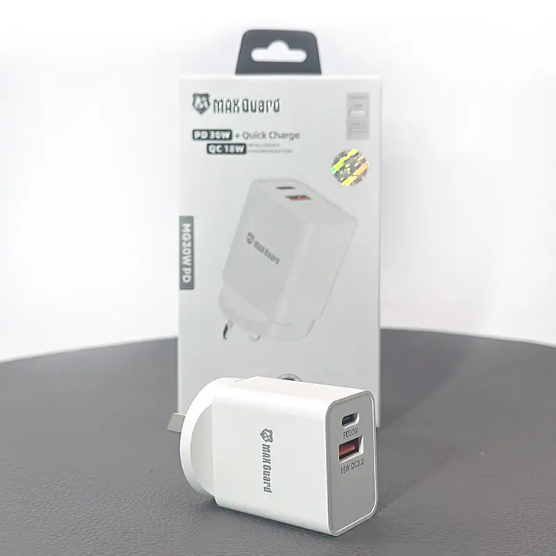 Maxguard MG30WAC/MG30WPD PD 30W+ plus QC 18W wall charger