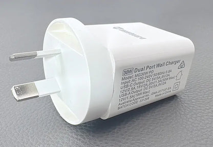 Maxguard MG30WAC/MG30WPD PD 30W+ plus QC 18W wall charger