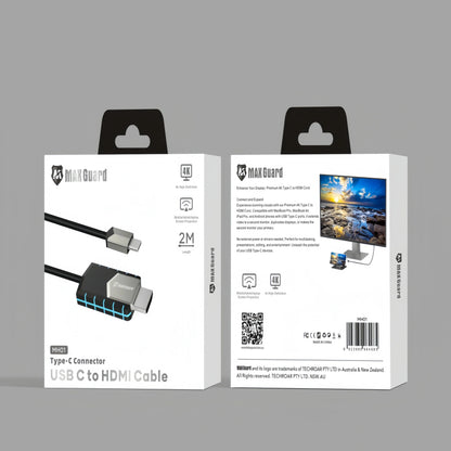 Maxguard MH01 4K High-Definition USB C to HDMI Cable (2m)