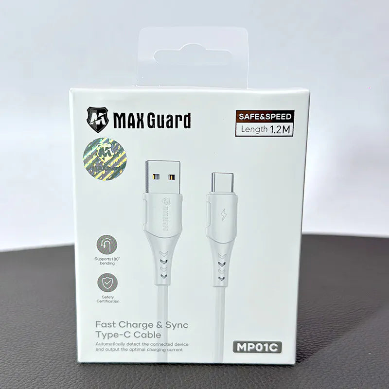 Maxguard MP01C 1.2m USB-A to C Cable