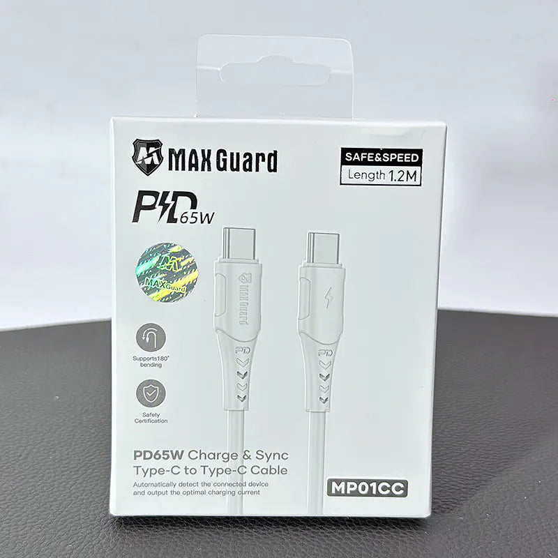 Maxguard MP01CC 1.2m 65W Type-C to C Cable