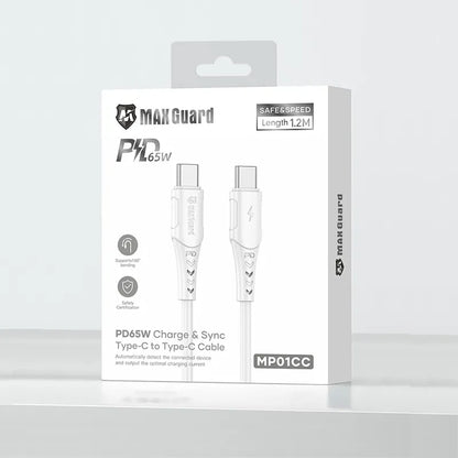 Maxguard MP01CC 1.2m 65W Type-C to C Cable