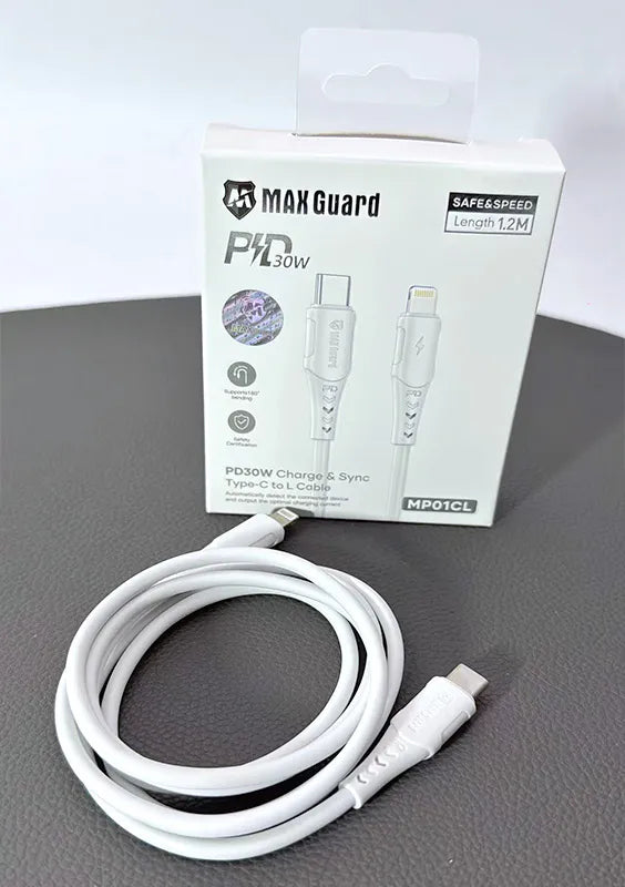 Maxguard MP01CL 1.2m 30W Type-C to Lightning Cable