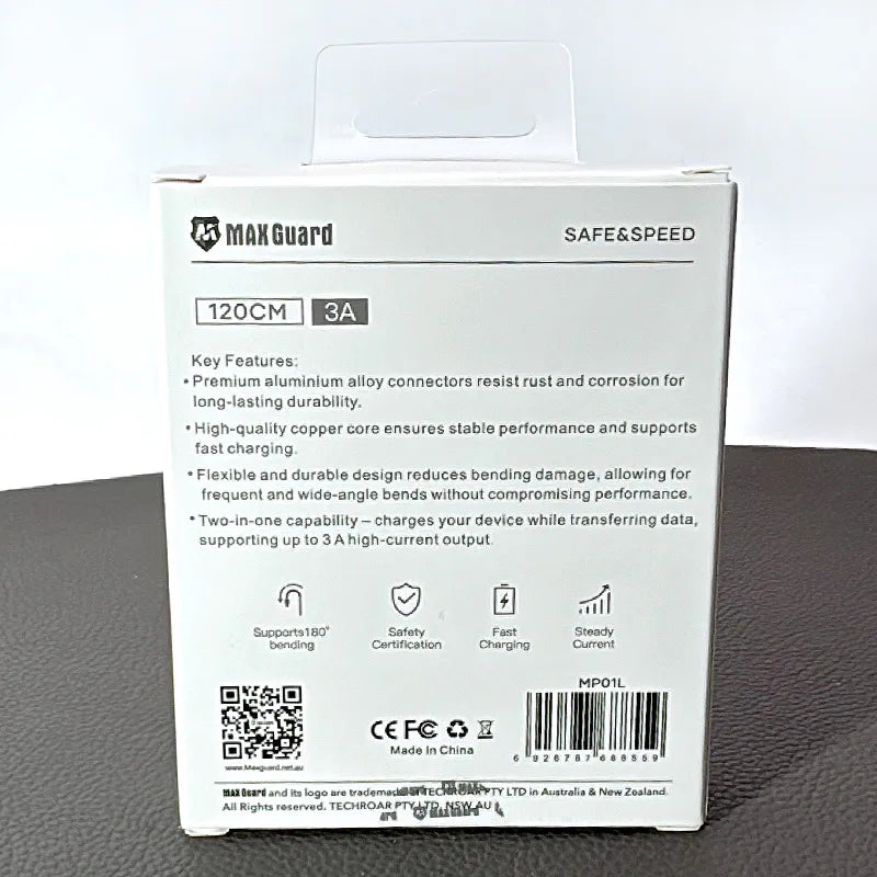Maxguard MP01L 1.2m USB-A to Lightning Cable