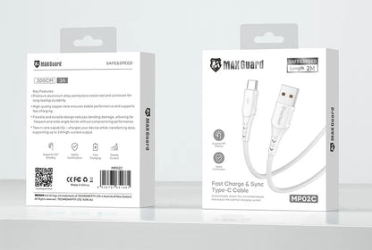 Maxguard MP02C 2m USB-A to C Cable