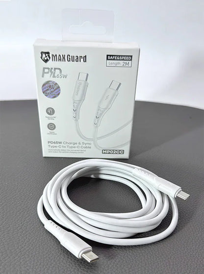 Maxguard MP02CC 2m 65W Type-C to C Cable