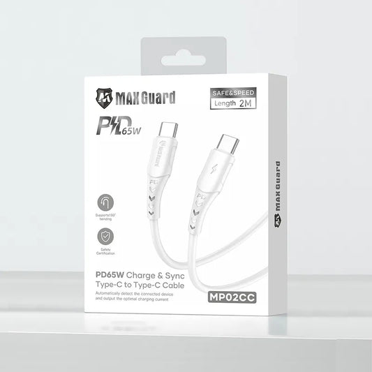 Maxguard MP02CC 2m 65W Type-C to C Cable