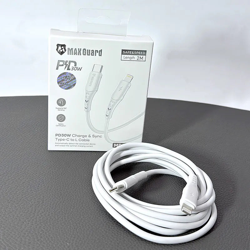 Maxguard MP02CL 2m 30W Type-C to Lightning Cable