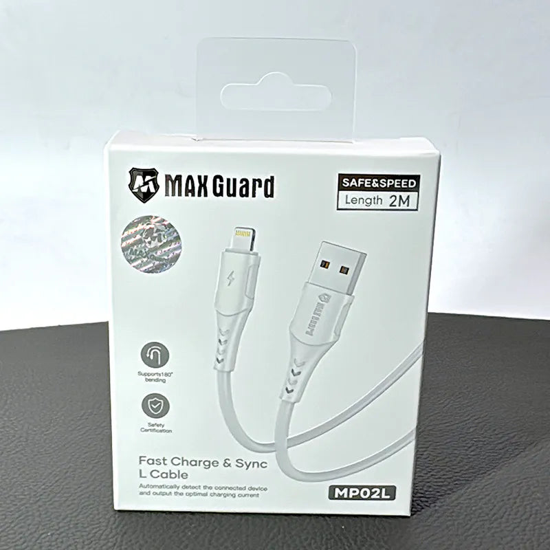 Maxguard MP02L 2m USB-A to Lightning Cable