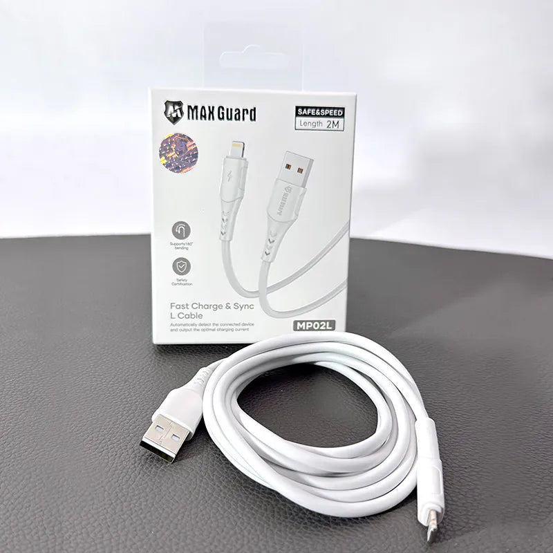 Maxguard MP02L 2m USB-A to Lightning Cable