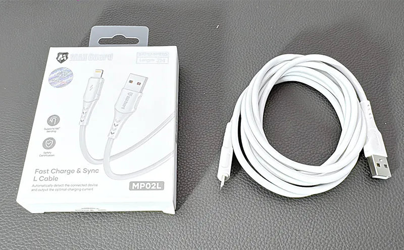 Maxguard MP02L 2m USB-A to Lightning Cable