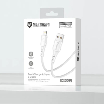 Maxguard MP02L 2m USB-A to Lightning Cable