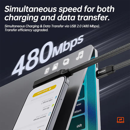 Maxguard MR03CC Invisible Stand PD 240W Fast Charging Type-C to C Cable
