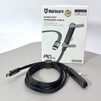 Maxguard MR03CC Invisible Stand PD 240W Fast Charging Type-C to C Cable