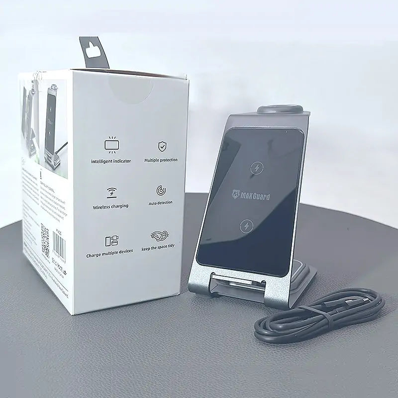 Maxguard MW05 3 in 1 15W Wireless Charger (for Samsung watch and IOS & android system phone)