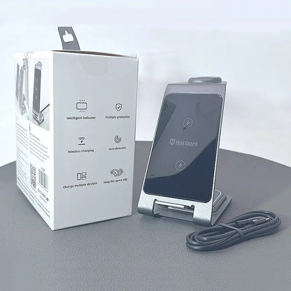 Maxguard MW05 3 in 1 15W Wireless Charger (for Samsung watch and IOS & android system phone)