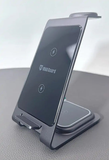 Maxguard MW05 3 in 1 15W Wireless Charger (for Samsung watch and IOS & android system phone)