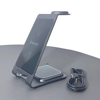Maxguard MW05 3 in 1 15W Wireless Charger (for Samsung watch and IOS & android system phone)