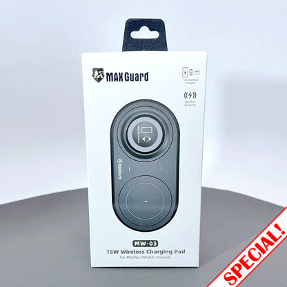 Maxguard MW03 3 in 1 15W Wireless Charger For Apple Watch