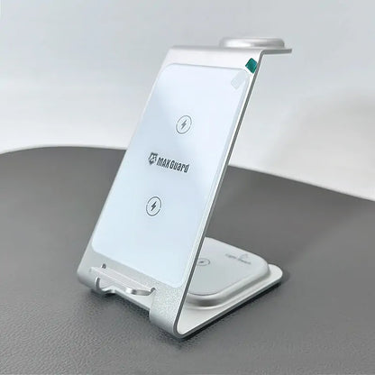 Maxguard MW06 3 in 1 15W Wireless Charger (For apple watch and IOS & android system phone)