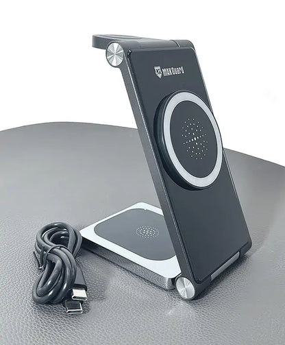Maxguard MW07 3 in 1 MagFit Wireless Charger (For apple watch and IOS & android system phone)