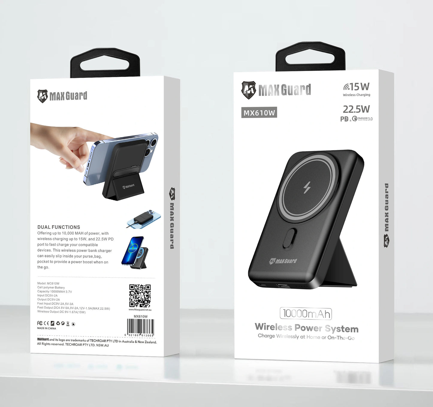 Maxguard MX610W 10000 mah PD MagFit power bank