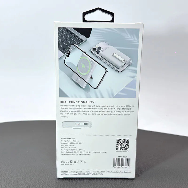 Maxguard MX620W 6000 mah PD MagFit power bank