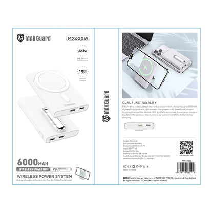 Maxguard MX620W 6000 mah PD MagFit power bank