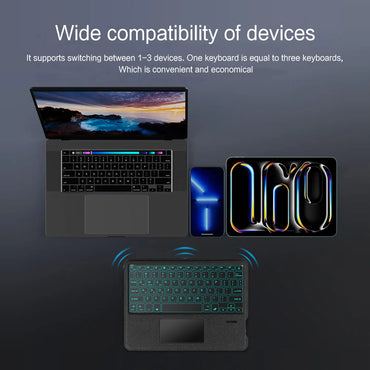 iPad Pro 11 M4 2024 Magnetic Detachable Keyboard Multi-Touch