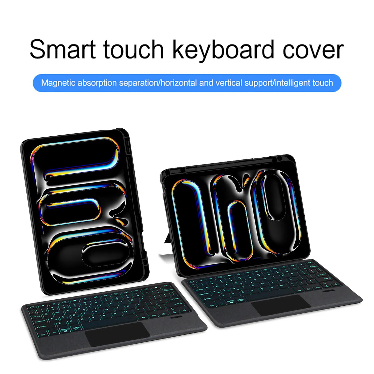 iPad Pro 11 M4 2024 Magnetic Detachable Keyboard Multi-Touch