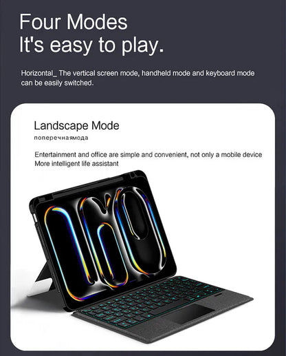 iPad Pro 13 M4 2024 Magnetic Detachable Keyboard Multi-Touch